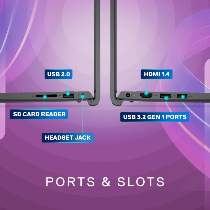 Dell Inspiron 15 3520 Laptop – 15.6 inch FHD (39.62cm) Display, 13th Gen Intel Core i3-1315U Processor, 8 GB RAM, 512 GB SSD, Black, 1.65Kg, Lightweight and Portable