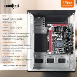 FRONTECH H61 Chipset Motherboard with 2xDDR3 RAM Slots LGA1155 Supports i3/i5/i7/Pentium Processors | 6+4 USB Ports | 4xSATA Slots | NVME Slots, 1xPCIEX16, 1xHDMI, 1xVGA (FT-0470)