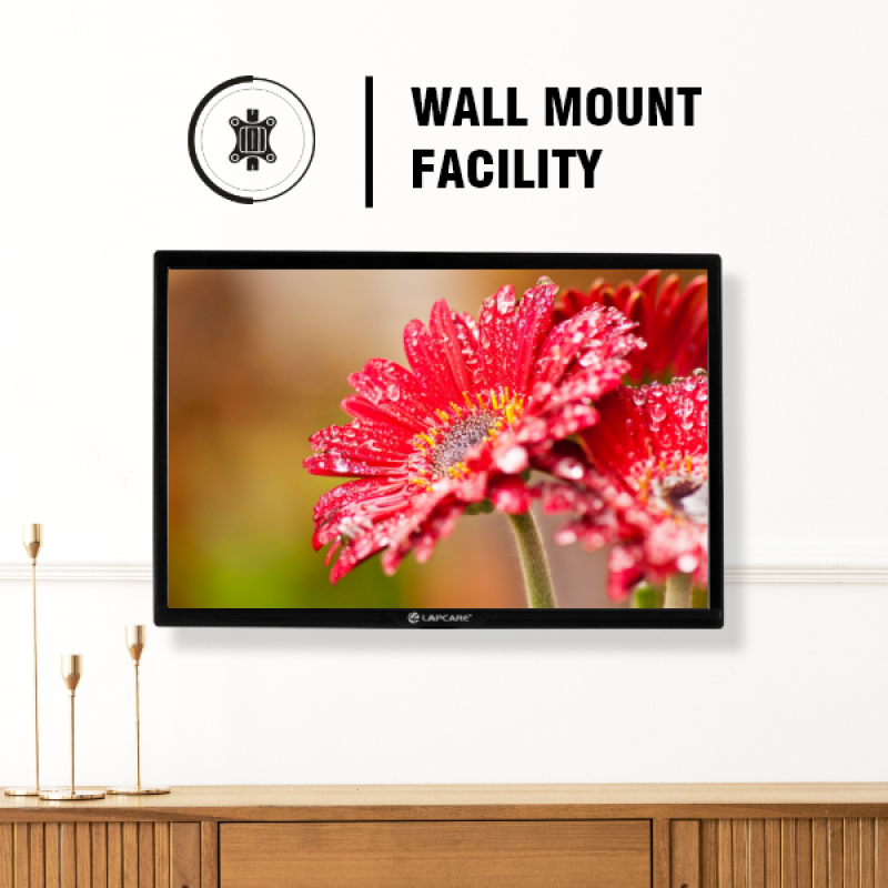 Lapcare LM195WDH 19 Inch(48.26CM) LED Display 16:10 1440x900 Pixel Ratio,Tilt Stand,Vesa Mount,HDMI + VGA Port (Black)