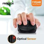 FRONTECH Wireless Keyboard and Mouse Combo | Membrane Keys with Retractable Stands | USB Plug & Play | Ergonomic & Comfortable Design | 1 Year